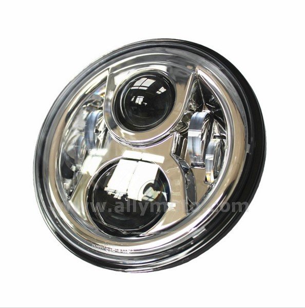 154 7 Inch Round Sealed-Beam Headlight - Dot Approved Led Conversion Harley@2